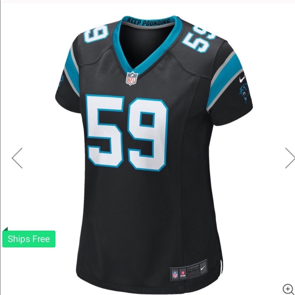 BNWT CAROLINA PANTHERS STITCHED KEUCHLY JERSEY